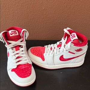 Rare Valentine Jordan’s Red and Grey High-Top Sneakers